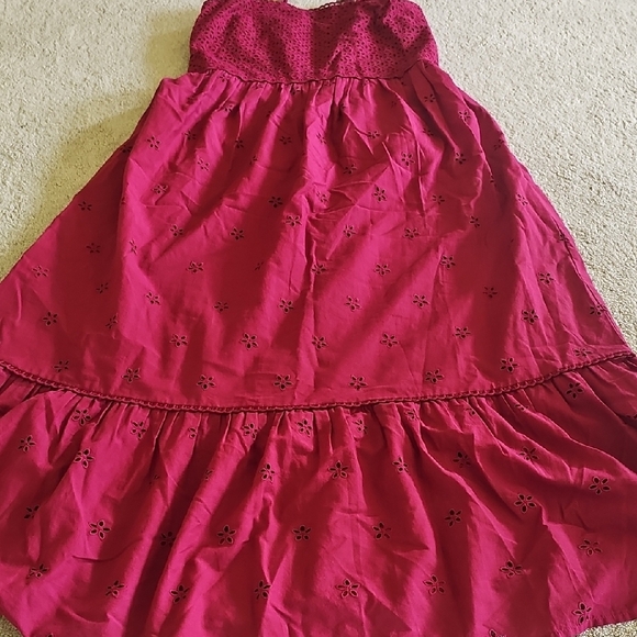 LOFT Red Tiered Ruffled Sundress - Picture 4 of 7